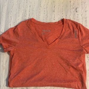 rust colored workout tee